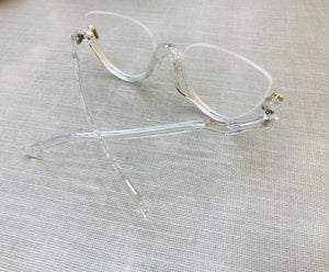 Oculos de Grau Transparente Armação Meia Taça