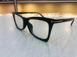 Oculos feminino Preto Tamanho Medio Quadrado para Grau