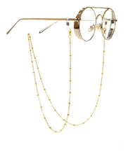 Carregar imagem no visualizador da galeria, Cordão Salva Óculos Dourada com Bolinhas