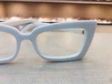 Carregar imagem no visualizador da galeria, Oculos Para Grau Branco Retro Grande Lindo Classico