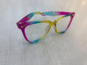 Armação para óculos de grau feminina Geométrico Glitter
