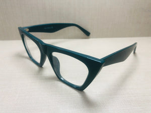 Oculos Gatinho Verde escuro Grande Retro Proprio para Grau