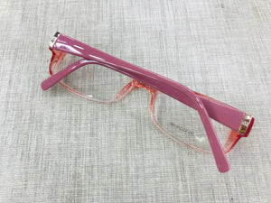 Oculos para Grau Leitura Pequeno Transparente Rosa