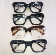 Carregar imagem no visualizador da galeria, Oculos De Grau Quadrado Transparente Metade Tartaruga em Acetato