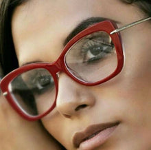 Carregar imagem no visualizador da galeria, Óculos Armação De Grau Feminino Grande Vermelho Quadrado Acetato