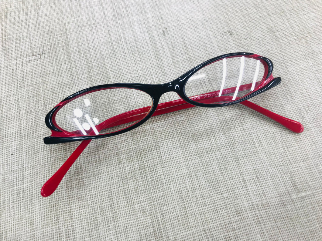 Oculos Leitura Pequeno Oval Preto Gatinho