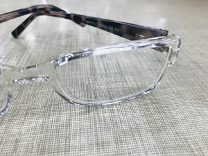 óculos Leitura Pequeno Transparente Haste Estilizada