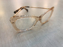 Carregar imagem no visualizador da galeria, Oculos armação De Grau Transparente Dourada Quadrado