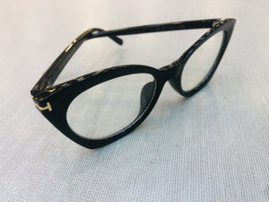 Oculos de grau Preto Gatinho Blogueira resistente grande