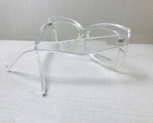 Armação de grau transparente Quadrada Grande Oculos de novela