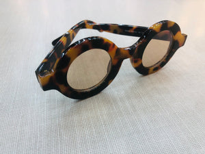 Oculos redondo para grau oncinha intelectual tartaruga retro - OFGREDOA2