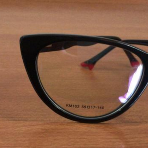 Oculos de grau gatinho preto sapatinho em acetato - OFGGATPO16